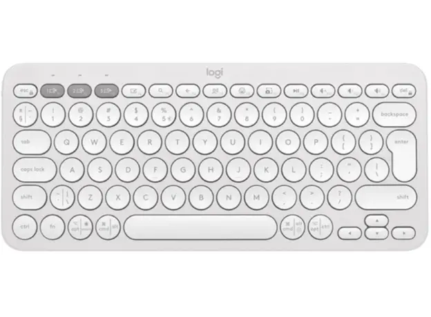 კლავიატურა LOGITECH Pebble Keys 2 K380s - TONAL WHITE - US INT'L - BT - INTNL-973 - UNIVERSAL