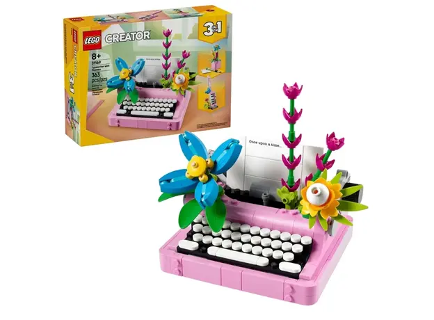 ლეგო LEGO Constructor Creator Typewriter with Flowers