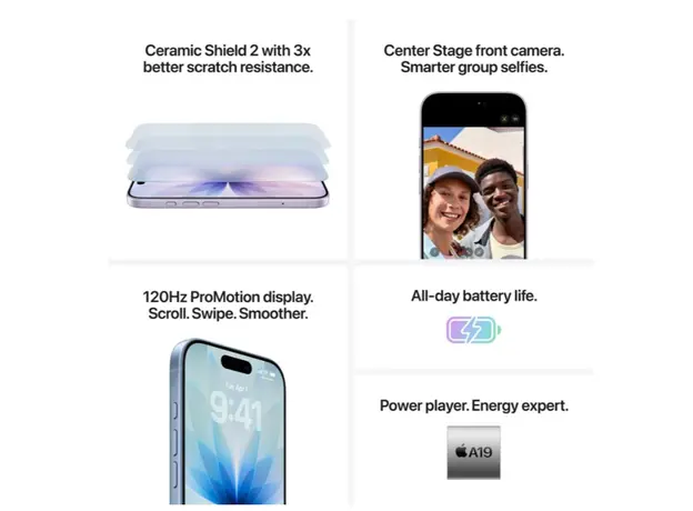 მობილური ტელეფონი Apple IPhone 17 256GB Sage,Model A3520, 6 image