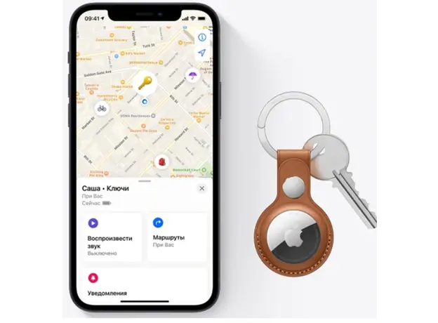Bluetooth თრექერი Apple AirTag (1 Pack), Model A2187, 4 image