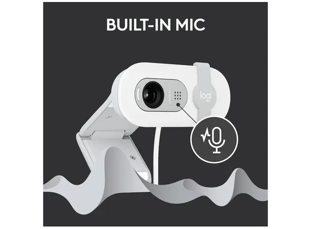 Logitech Brio 100 Full HD Webcam - Off-White (L960-001617), 2 image