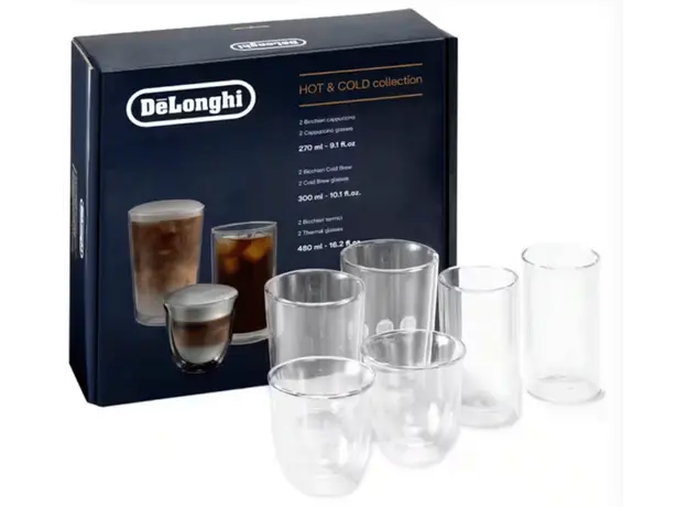 ჭიქების ნაკრები DELONGHI - DLSC326 6GLAS