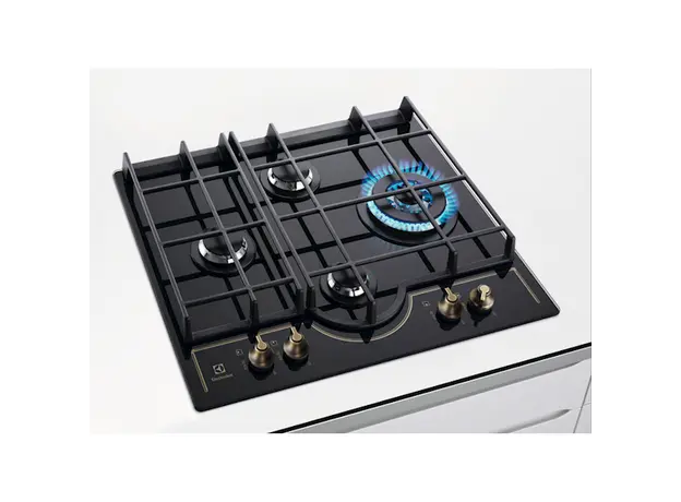 ჩასაშენებელი ქურის ზედაპირი Electrolux GPE363RBK, Built-in, Black, 2 image