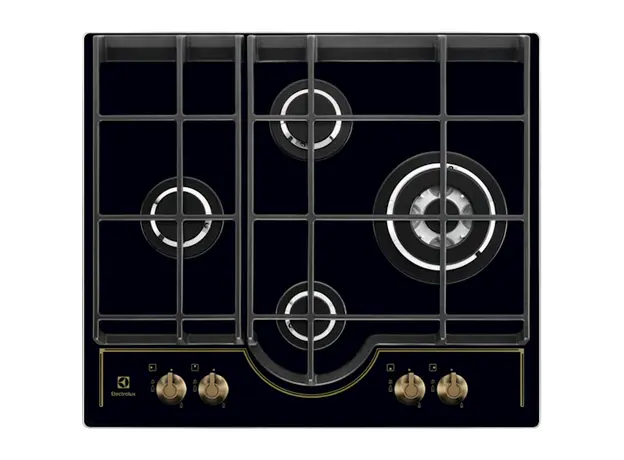 ჩასაშენებელი ქურის ზედაპირი Electrolux GPE363RBK, Built-in, Black