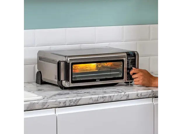 ელექტრო ღუმელი Ninja SP101EU, 2400W, 8in1 Flip Mini Oven, Black/Silver, 6 image