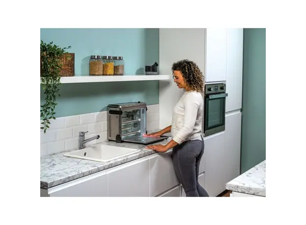 ელექტრო ღუმელი Ninja SP101EU, 2400W, 8in1 Flip Mini Oven, Black/Silver, 4 image