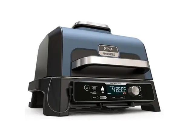 გრილი Ninja OG901EU Woodfire Pro Connect XL, 1700W, Outdoor Grill, Black/Blue, 3 image