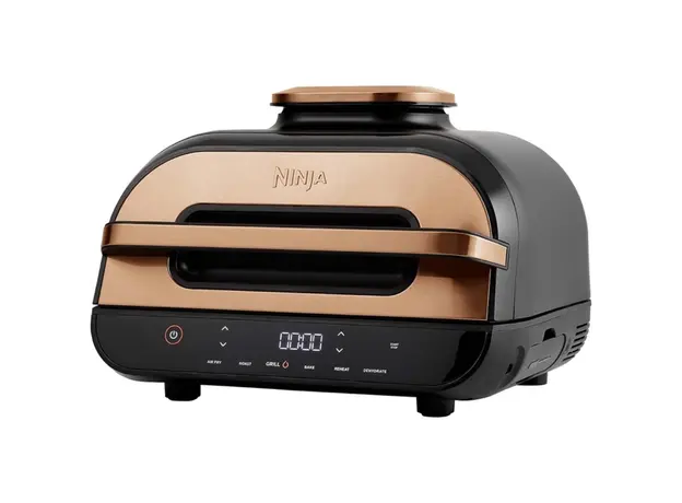 აეროგრილი Ninja AG551EUCP Foodi Max Health, 2460W, 3.8L, Grill And Air Fryer, Gold/Black, 3 image