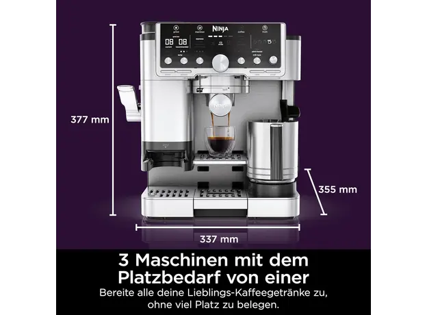 ყავის აპარატი Ninja Coffee Machine 3‑in‑1 espresso + filter coffee + cold brew automative, 8 image