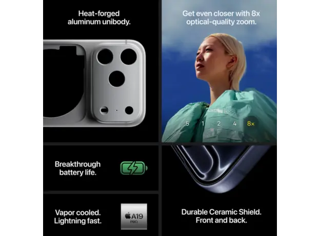 მობილური ტელეფონი Apple iPhone 17 Pro 256GB Silver, 8 image