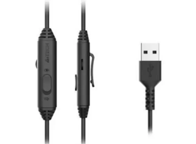 ყურსასმენი A4tech Fstyler FH100U USB Stereo Headset With Mic Stone Black, 5 image