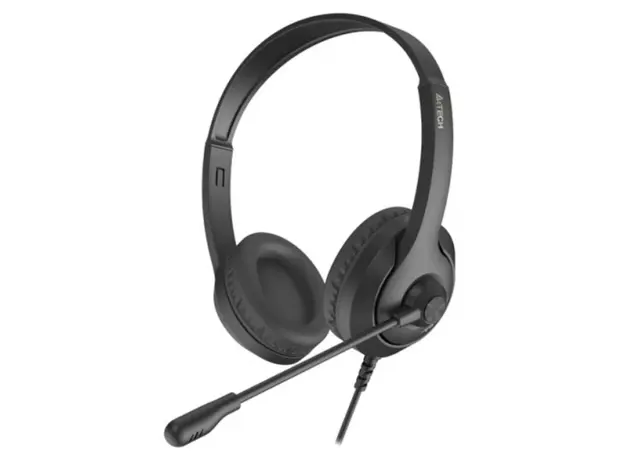 ყურსასმენი A4tech Fstyler FH100U USB Stereo Headset With Mic Stone Black, 2 image