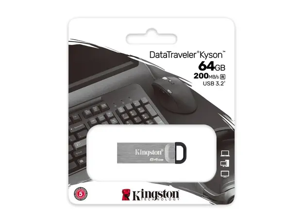 USB flash memory Kingston DTKN / 64GB 64GB USB 3.2 Gen1 DT Kyson, 3 image