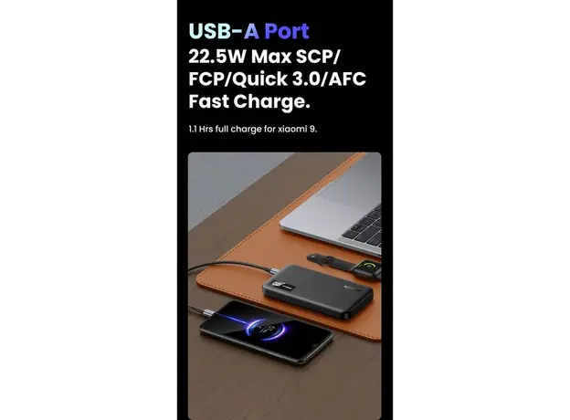 პორტატული დამტენი UGREEN (25742) PowerBank 1000mAh, 3 image