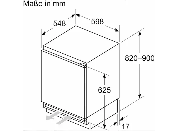 ჩასაშენებელი მაცივარი BOSCH KUR21VFE0, 7 image