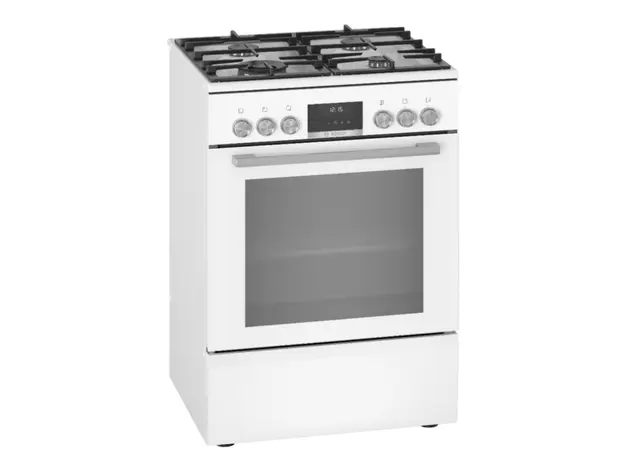 გაზქურა Bosch HXS59AI21Q, 4Gas, Oven, White