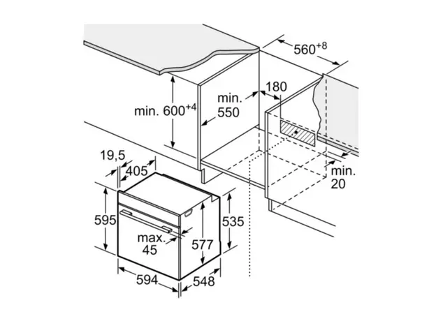 ელექტრო ღუმელი BOSCH - HBG934BB1, 8 image