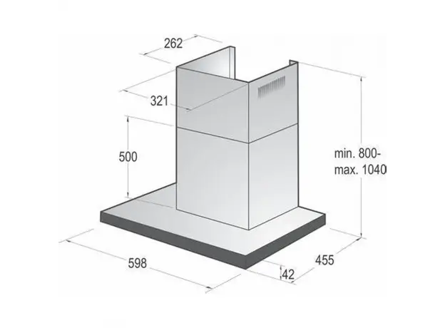 გამწოვი ბუხრისებრი - GORENJE - WHT6SYB, 5 image