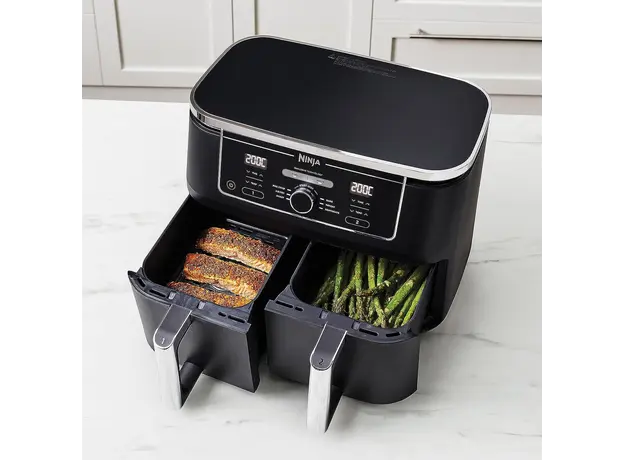 აეროგრილი Ninja AF400EU Dual Zone Air Fryer Black, 9 image