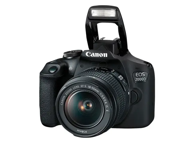 ფოტოაპარატი Canon EOS 2000D EF-S 18-55 IS II KIT Black, 2 image