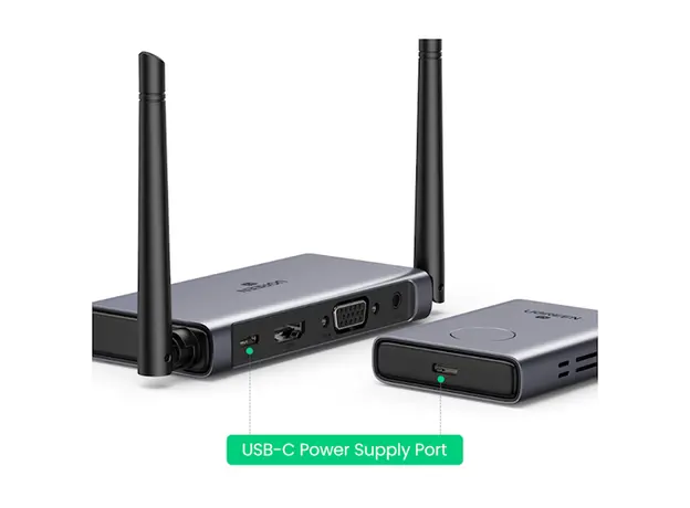 უსადენო HDMI გადამცემი UGREEN CM506 (50633) Wireless Transmitter SIlver, 3 image