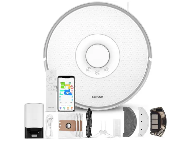 რობოტი მტვერსასრუტი Sencor SRV 9385WH Robotic Vacuum Cleaner, 7 image
