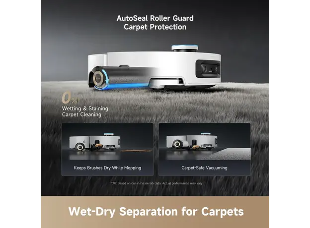 რობოტი მტვერსასრუტი Robot vacuum cleaner Dreame Robot Vacuum Aqua 10 Ultra Roller Complete Black (RLH71DE-1), 16 image