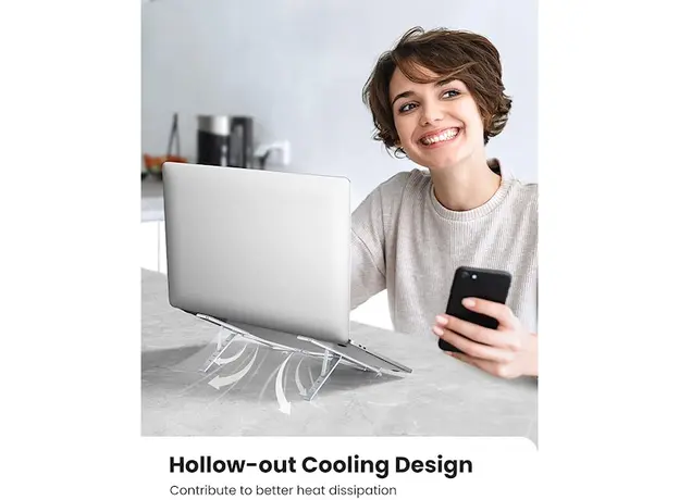 ნოუთბუქის სადგამი UGREEN LP451 (40289) Foldable Laptop Stand, Silver, 6 image