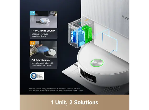 რობოტი მტვერსასრუტი Robot vacuum cleaner Dreame Robot Vacuum Aqua 10 Ultra Roller Complete Black (RLH71DE-1), 12 image