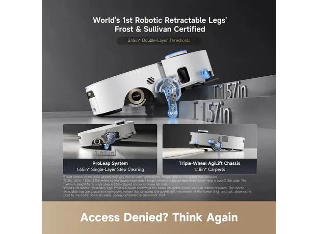 რობოტი მტვერსასრუტი Robot vacuum cleaner Dreame Robot Vacuum Aqua 10 Ultra Roller Complete Black (RLH71DE-1), 17 image