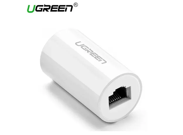 ქსელის კაბელის გადასაბმელი UGREEN NW116 (20391) RJ45 Ethernet adapter 8P8C Female anti-thunder Rj45 connector Network extension cable adapter Ethernet cable (White)