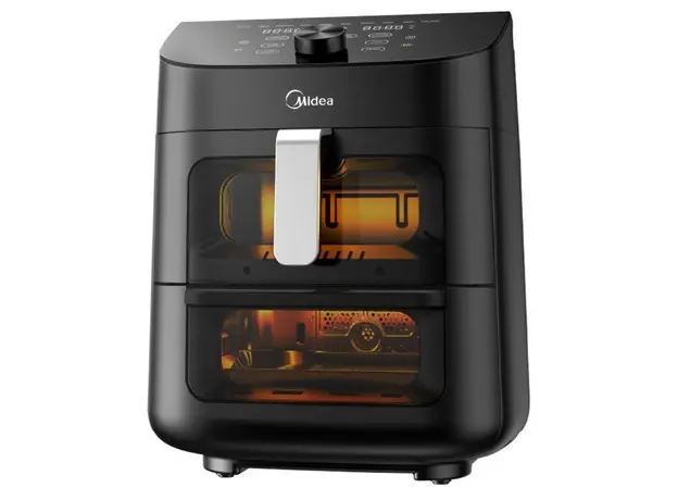 აეროგრილი Midea MF-CY110A, 1850W, 11L, Air Fryer, Black, 3 image