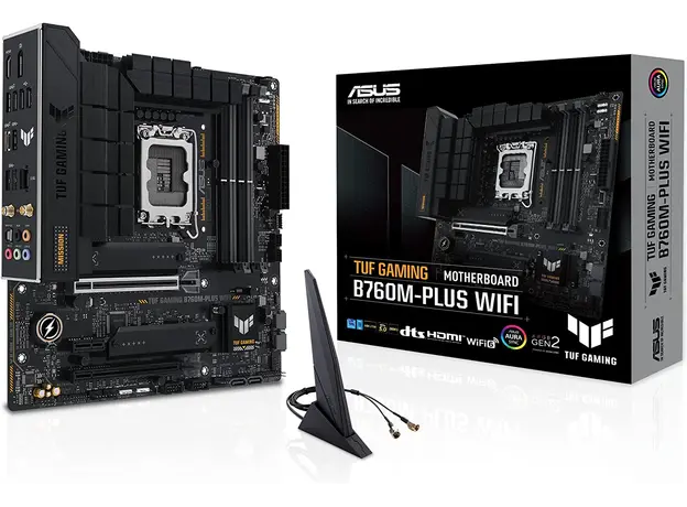 დედა დაფა Asus TUF Gaming B760M-PLUS D4 (90MB1DI0-M0EAY0), 2 image