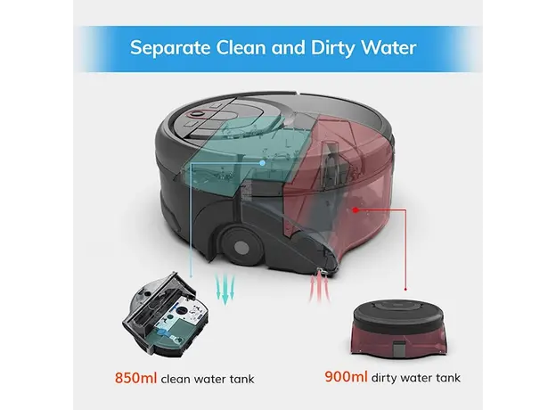 იატაკის მოსარეცხი რობოტი Ilife Shinebot W450 Floor Washing Robot, 4 image