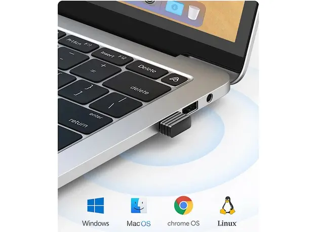 მაუსი Ugreen MU001 (90373), Wireless, 4000DPI, USB, Mouse, Light Gray, 6 image