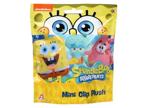 სპანჯბობის გმირები Sponge Bob Square Pants - Mini Key Plush, 9 image