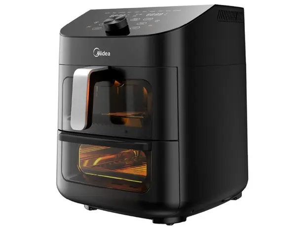 აეროგრილი Midea MF-CY110A, 1850W, 11L, Air Fryer, Black, 4 image