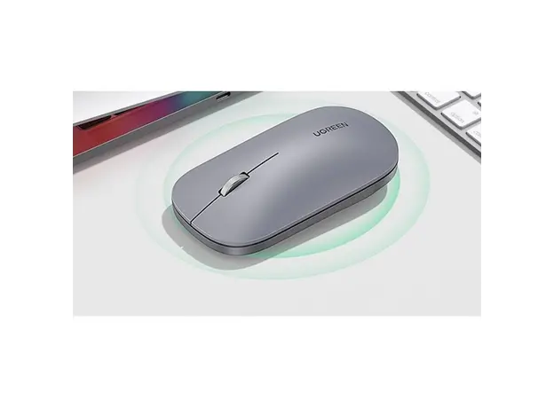 მაუსი Ugreen MU001 (90373), Wireless, 4000DPI, USB, Mouse, Light Gray, 3 image