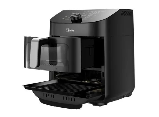 აეროგრილი Midea MF-CY110A, 1850W, 11L, Air Fryer, Black, 6 image