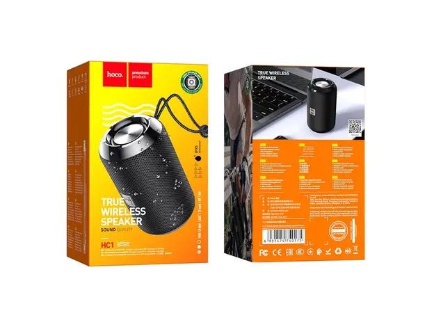 უსადენო დინამიკი HOCO WIRELESS SPEAKER HC1 TRENDY SOUND SPORTS BLACK (6931474740175), 5 image