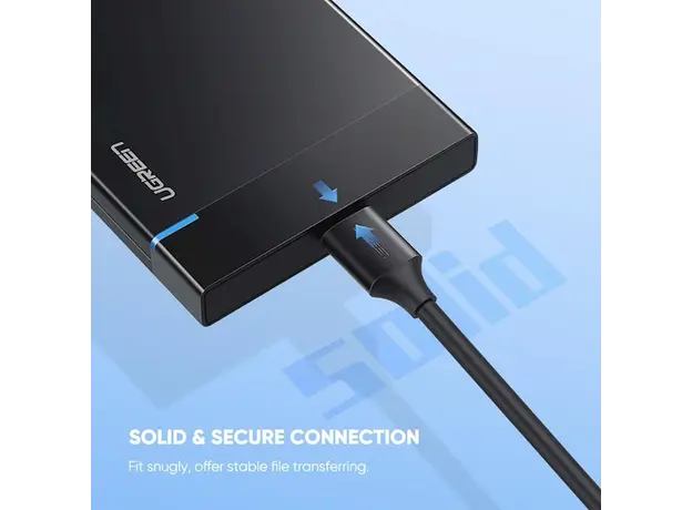 Micro-B USB კაბელი UGREEN US312 (20103) Type-c to Micro B USB 3.0 to USB-C Cable 1M, 6 image