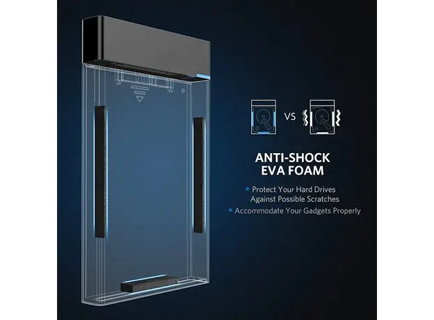 მყარი დისკის ქეისი UGREEN US221 (50743) 2.5 inch Hard Dish box Type C Port, 8 image