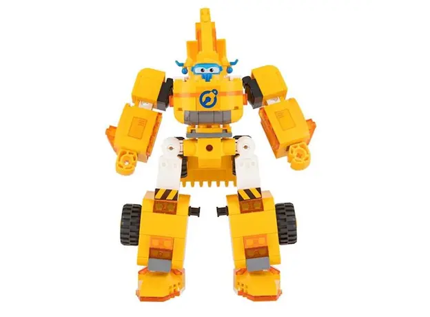 სათამაშო ტრანსფორმერი Super Wings Small Blocks 2-in-1 Buildable Transforming Vehicle - Donnie, 2 image