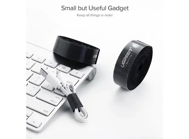 კაბელების მენეჯერი UGREEN LP124 (40356) Cable Organizer 5m Black, 6 image