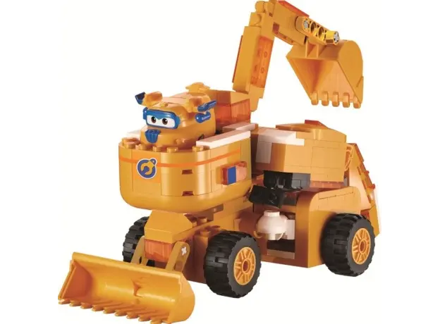 სათამაშო ტრანსფორმერი Super Wings Small Blocks 2-in-1 Buildable Transforming Vehicle - Donnie, 3 image