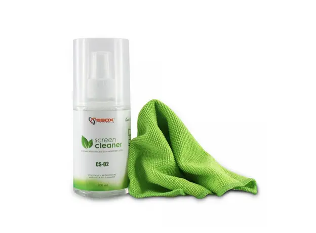 ეკრანის საწმენდი საშუალება SBOX Screen Cleaner CS-02 200 ml Green, 3 image
