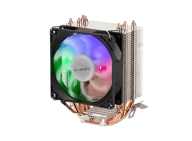 ქულერი 2E GAMING CPU cooling system  AIR COOL (AC90D4-RGB) RGB,775,115X,1366,1700 FM1,FM2,AM2,AM2+,AM3,AM3+,AM4, 90mm,2510-4pin, TDP 130W