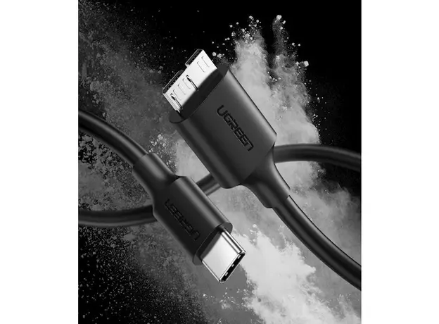 Micro-B USB კაბელი UGREEN US312 (20103) Type-c to Micro B USB 3.0 to USB-C Cable 1M, 4 image