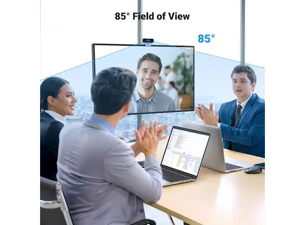 ვებკამერა UGREEN 15728, 2Mp, FHD, Built-in Microphone, Webcam, Gray/Black, 7 image