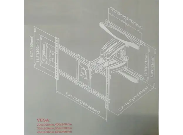 ტელევიზორის მოძრავი საკიდი Allscreen universal LCD LED TV Bracket CTMD70 40-70 ინჩი, 5 image